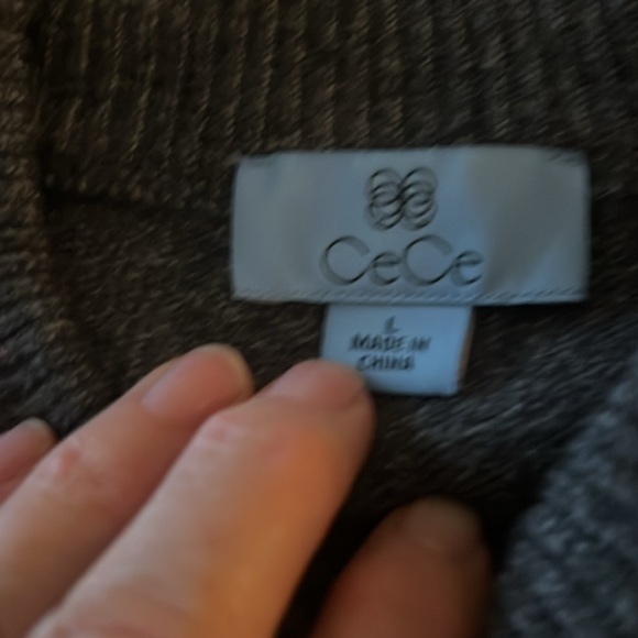 CECE SWEATER WITH PEARL YOKE AND SHOULDERS DRESSY, only worn once,runs big - Picture 5 of 7